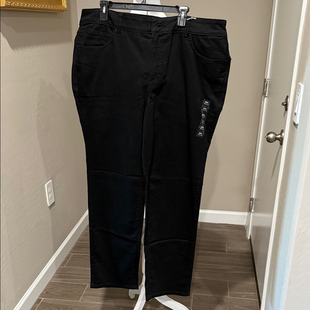 Maurices Black Straight Leg Jeans Size 20W